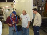 North American Processing provides gun training for spray foam application.