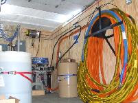 410' of heated hose installed in mobile spray foam rig.