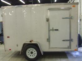 North American Processing built mobile spray foam trailer with a Graco E20 installed.