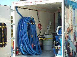 Graco built mobile spray rig capable of running E20, E30, H25, H40, EXP1, EXP2, HXP2 or HXP3 spray foam proportioning units.